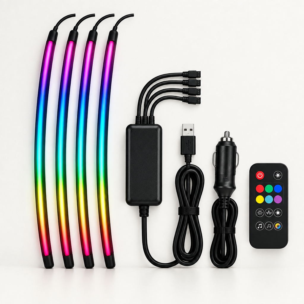 Kit de luces LED ambiente para interior del coche